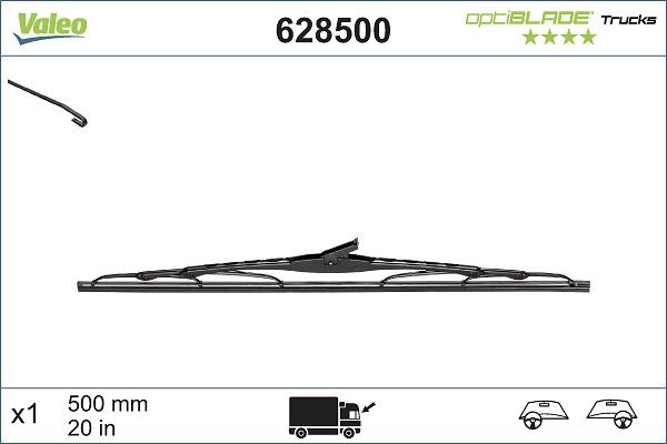 VALEO 628500 - Wischblatt