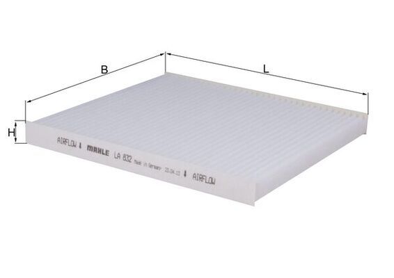 KNECHT LA 832 - Filter, Innenraumluft