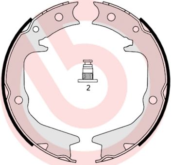 Brake Shoe Set, parking brake S 54 519