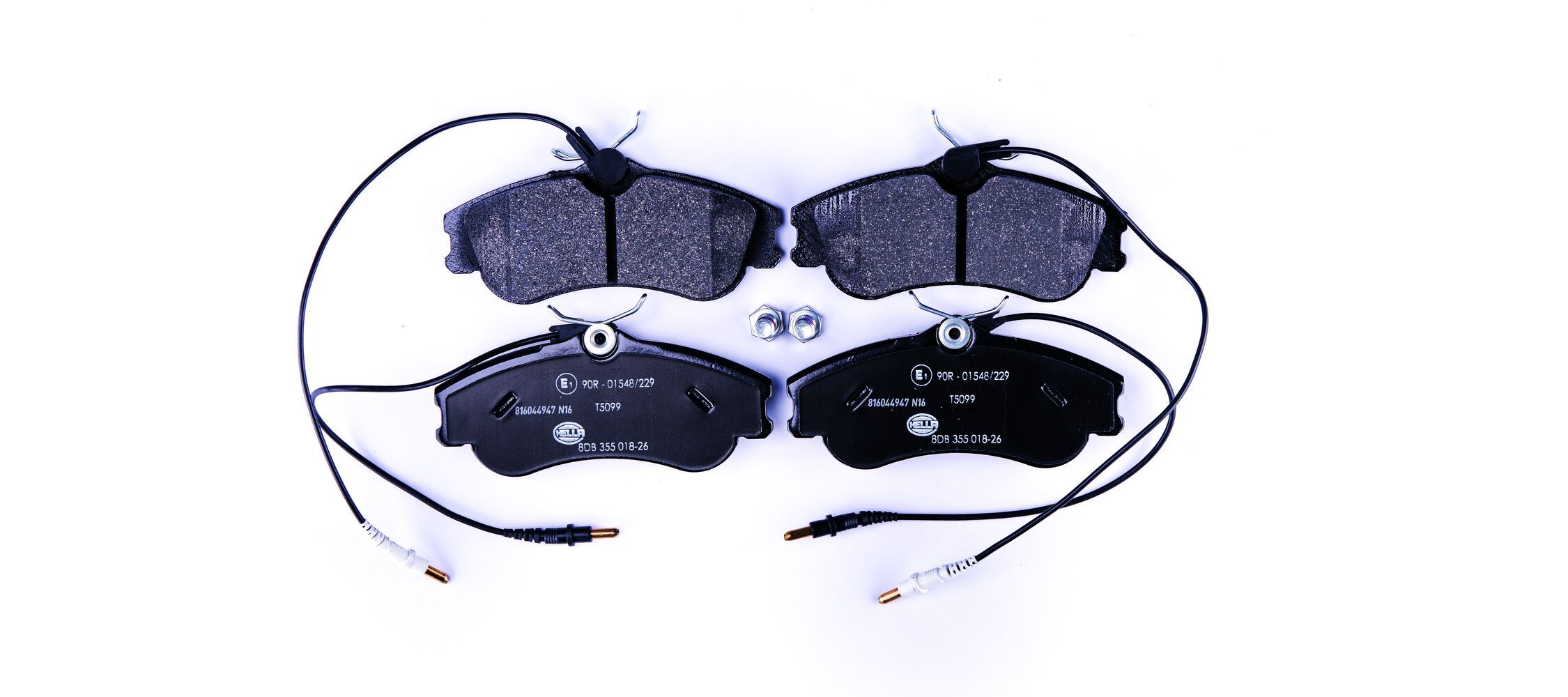 HELLA 8DB 355 018-261 - Bremsbelagsatz, Scheibenbremse