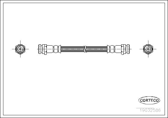 FLEXIBLE DE FREIN MAZDA 323  0705