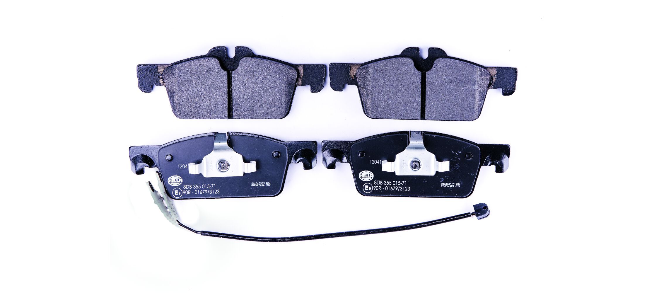 HELLA 8DB 355 015-711 - Bremsbelagsatz, Scheibenbremse