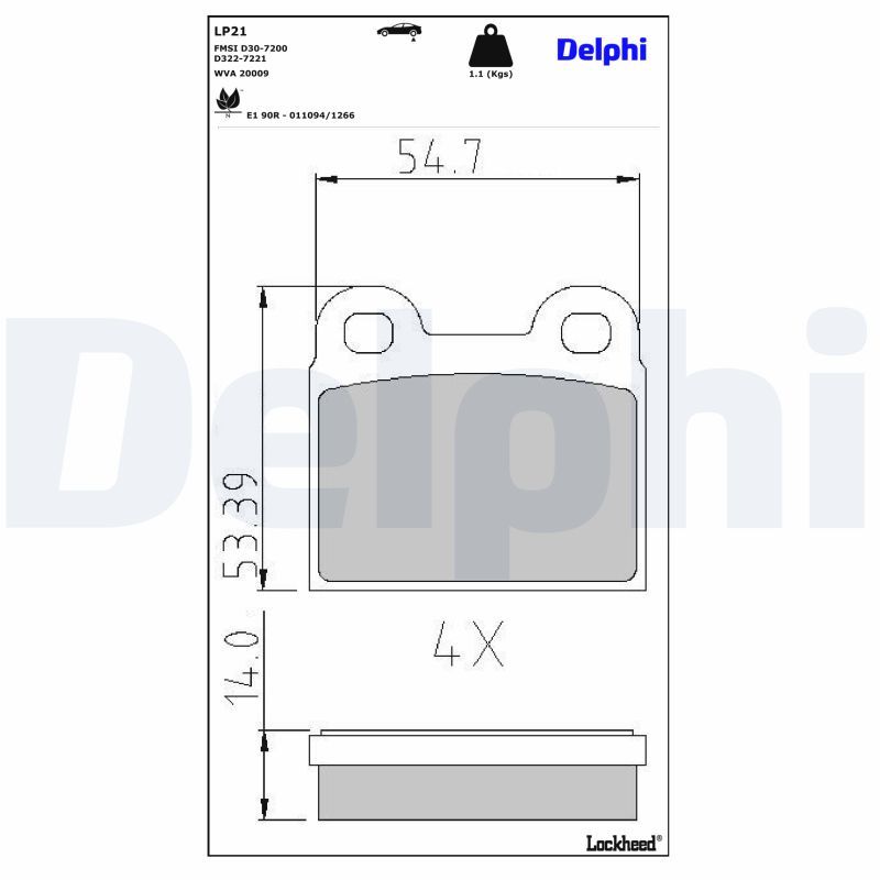 Bremsbelagsatz, Scheibenbremse