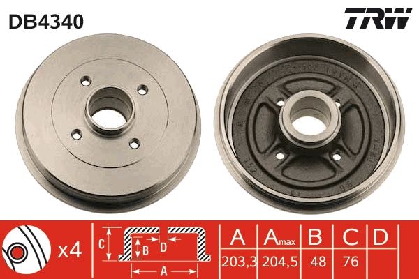 Brake Drum DB4340