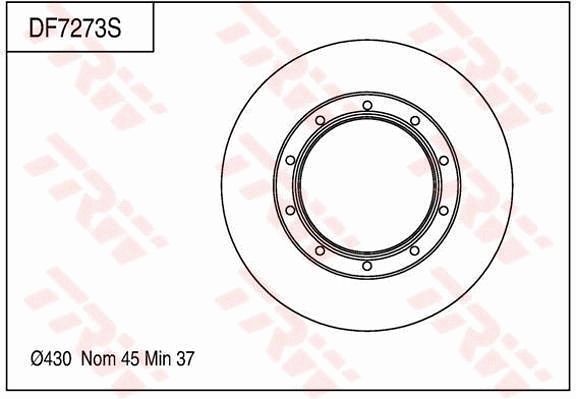 TRW BRAKE DISC - TecDoc Only