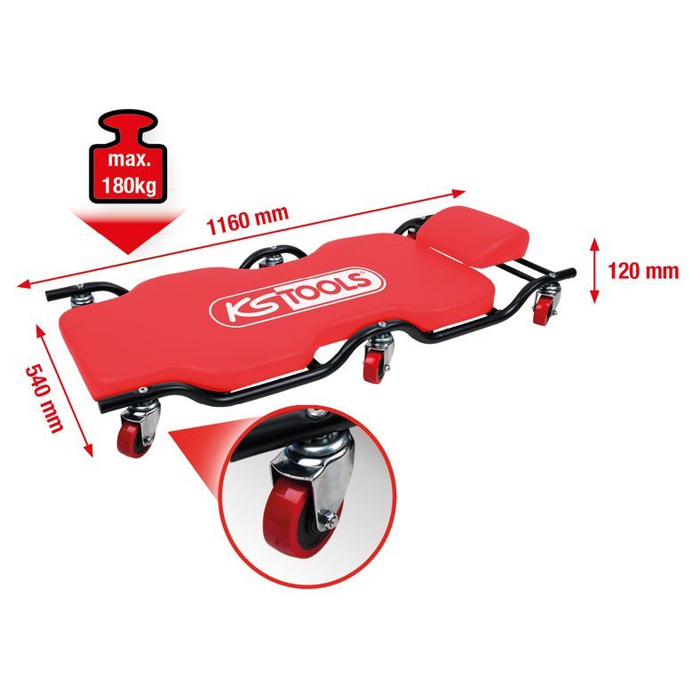 CHARIOT DE VISITE, CHARGE MAX 180KG