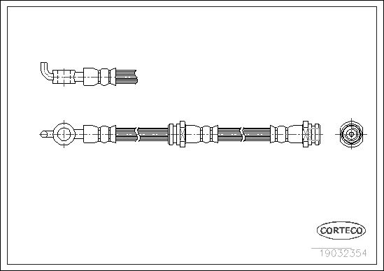 FLEXIBLE DE FREIN MAZDA 323 II  0705