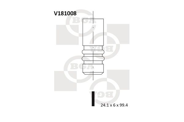 V181008 BGA Kipufogószelep