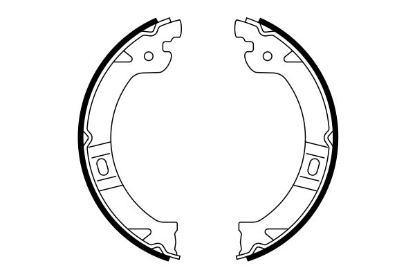 Bremsbackensatz, Feststellbremse Bremsbackensatz, Feststellbremse