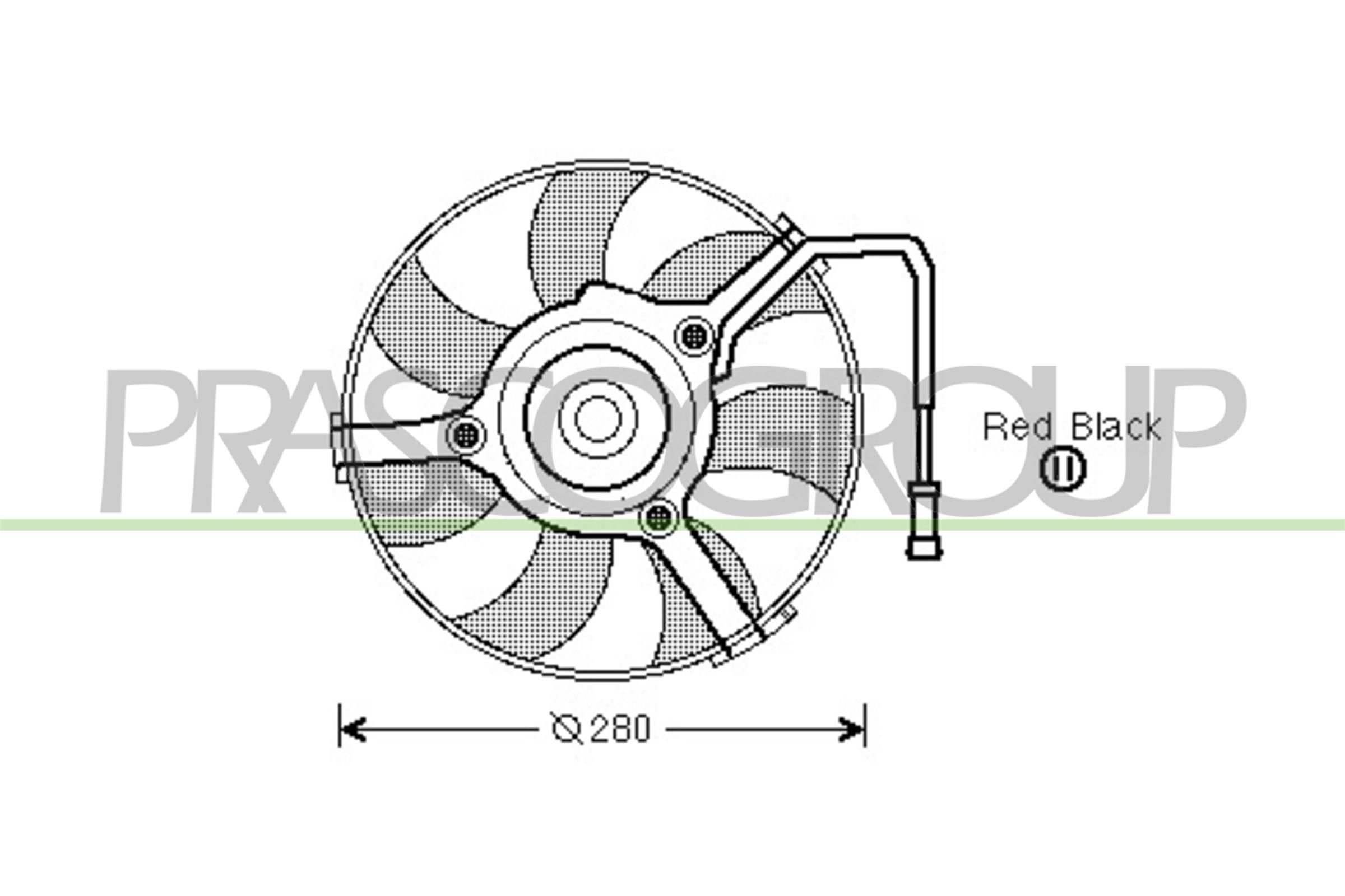 AD017F001 PRASCO AQ ventilátor, motorhűtés