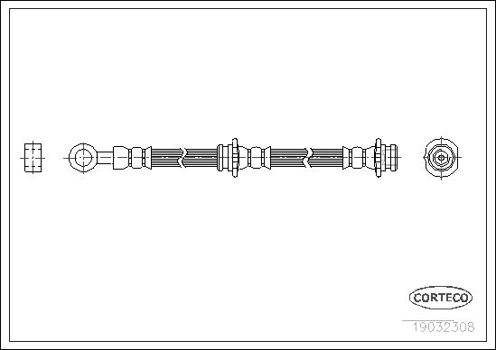 FLEXIBLE DE FREIN NISSAN ALMERA  0705