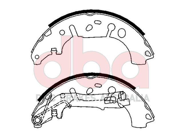 Street Series Brake Shoes [Fiat Punto 230mm] - TecDoc Only