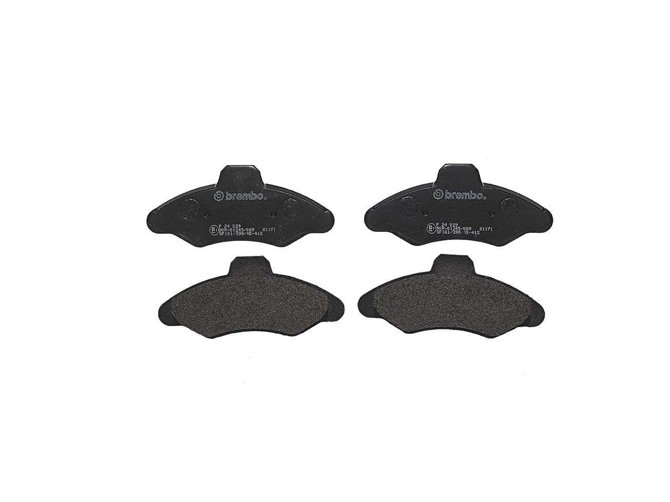 BREMBO P 24 029 - Bremsbelagsatz, Scheibenbremse PRIME LINE