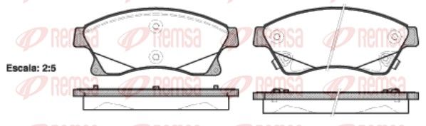 Premium Front Brake Pad Set Premium Front Brake Pad Set