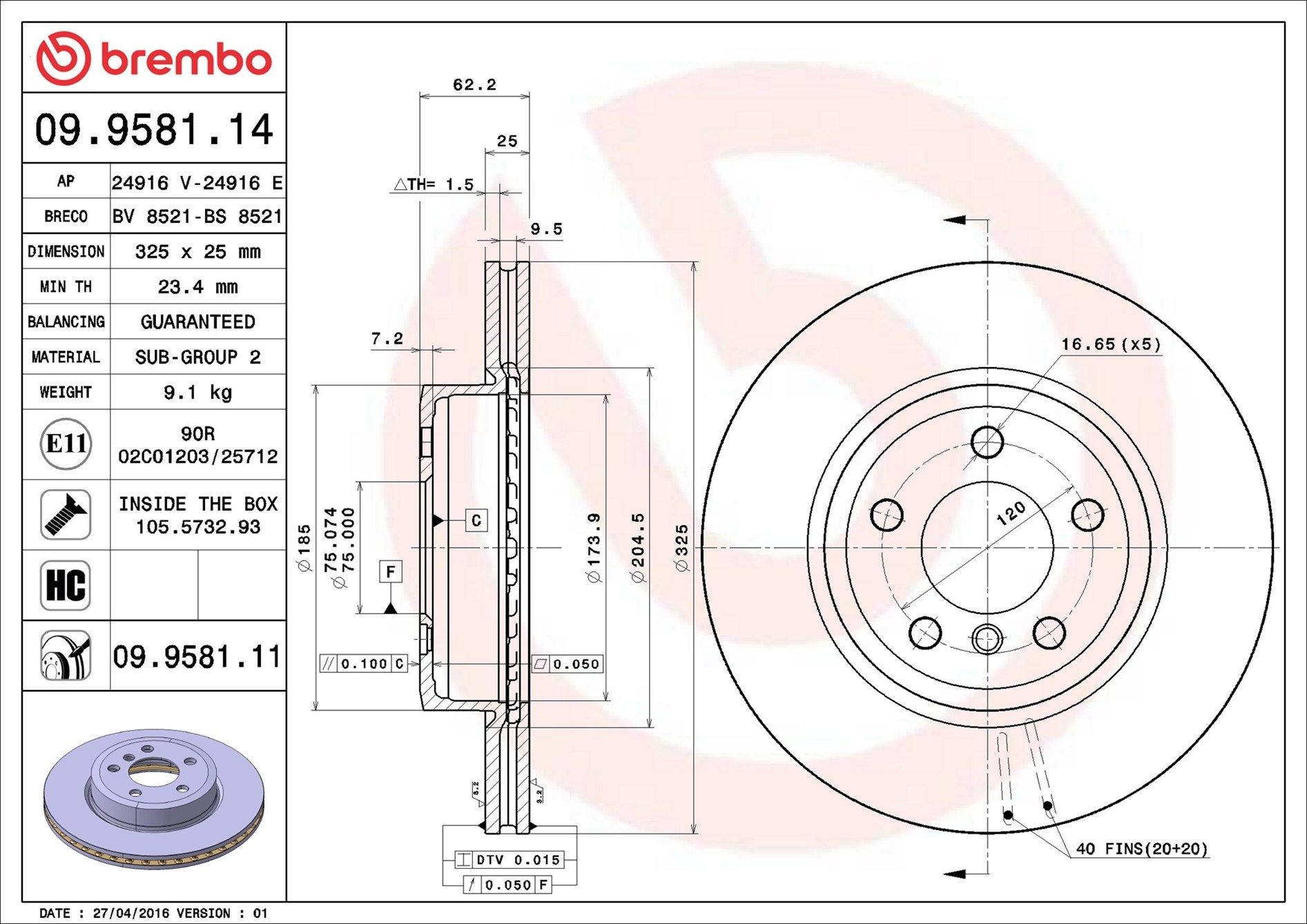 BMW X3 E83 07-11 (FRT) - TecDoc 1