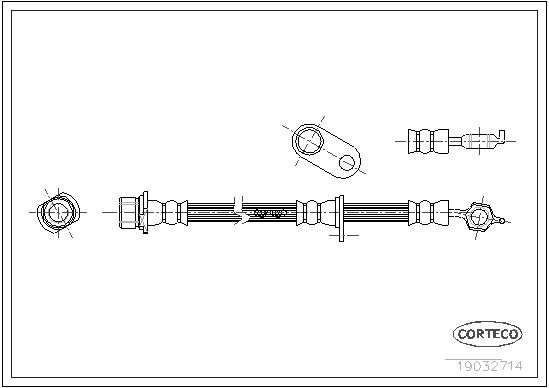 FLEXIBLE DE FREIN TOYOTA CAMRY-C  0705