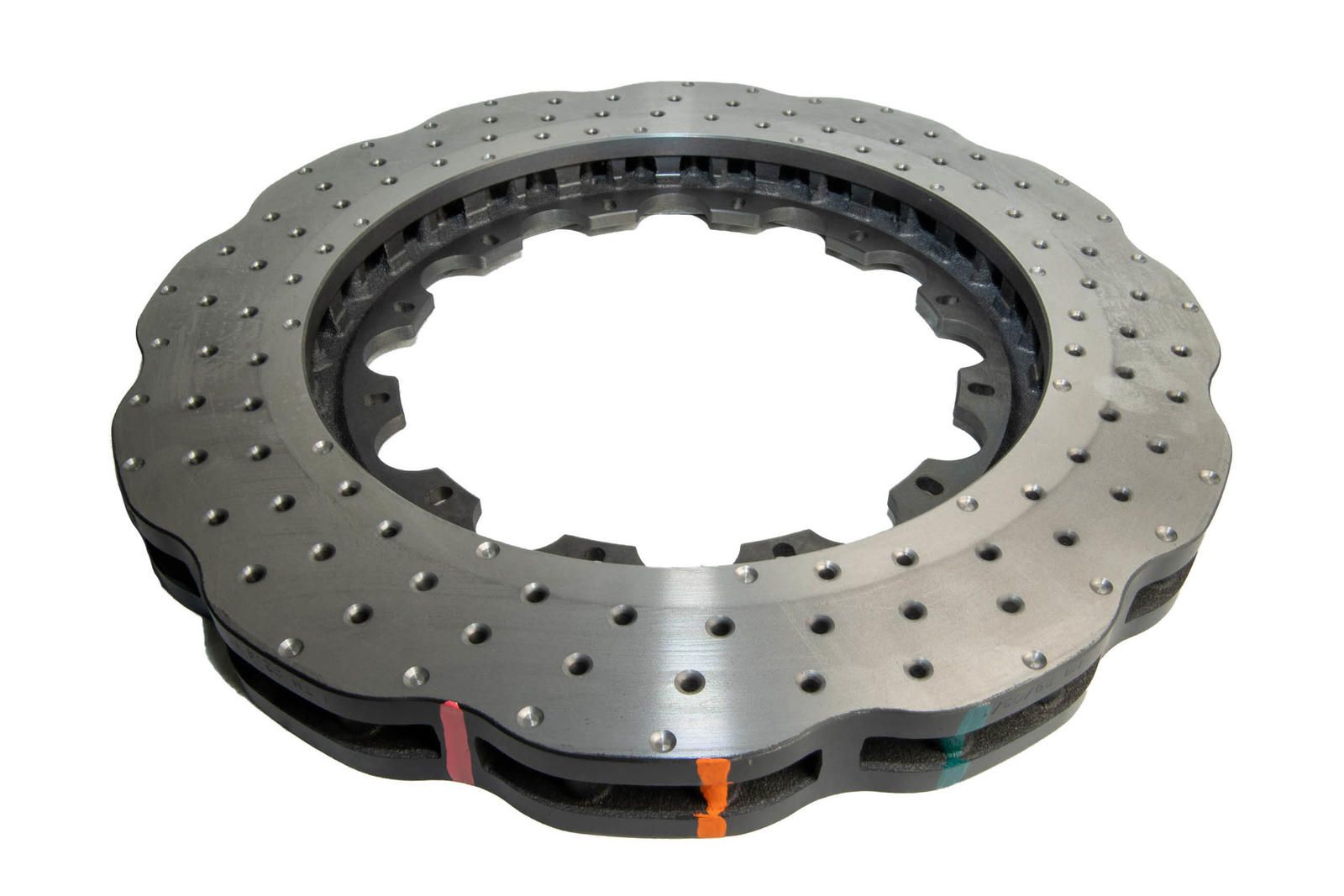 5000 Rotor Cross-drill and Dimple -  WAVE Disc 365mm x 34mm KP [ Audi R8-RS5 F & Audi RS Q3 14-> F ] NAS Nuts Included - TecDoc 2