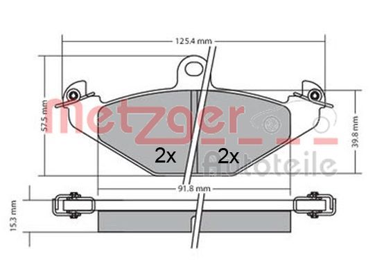 Brake Pad Set, disc brake 1170362