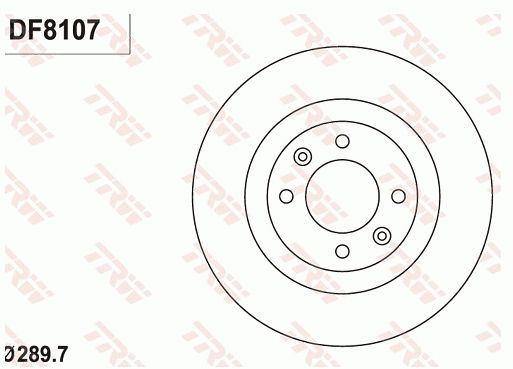 TRW BRAKE DISC - TWIN PACK - TecDoc Only