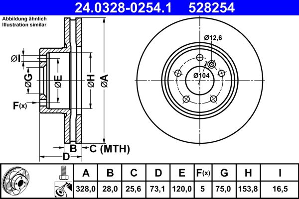 Brake Disc 24.0328-0254.1