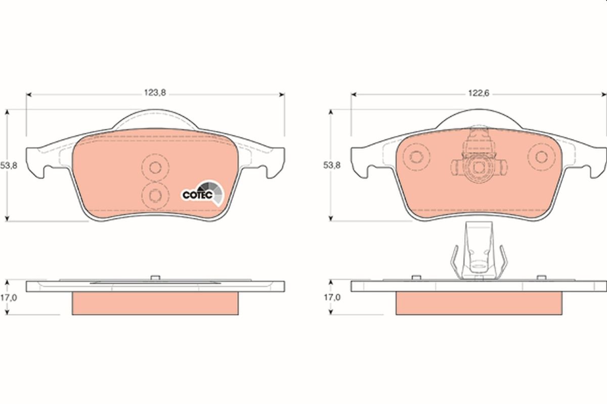 Brake Pad Set, disc brake GDB1389