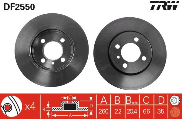 Brake Disc DF2550