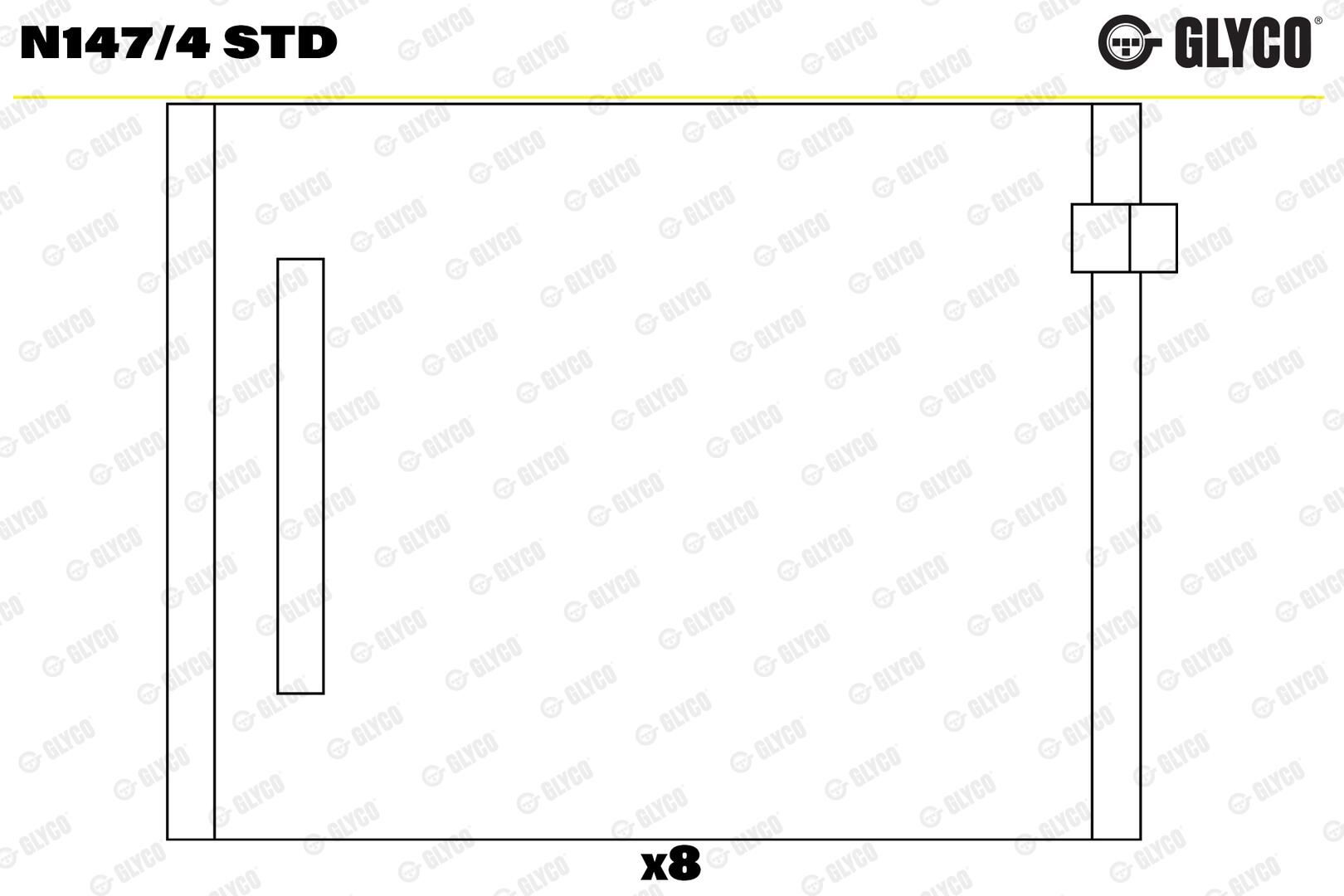 GLYCO N147/4 STD - Nockenwellenlager