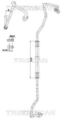 TRISCAN 9010 16069 - Hochdruck-/Niederdruckleitung, Klimaanlage