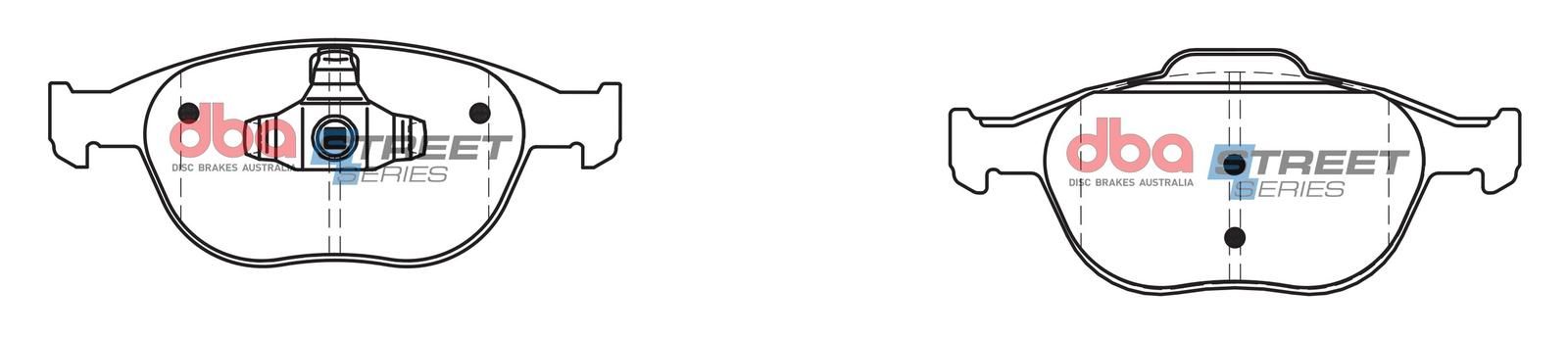 DBA SS STREET SERIES BRAKE PADS [ Ford Fiesta & Focus 2007-2014 F ] - TecDoc Only