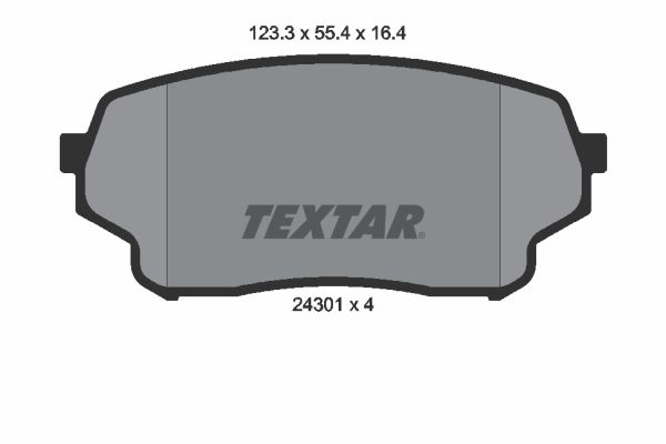 Brake Pad Set, disc brake 2430101