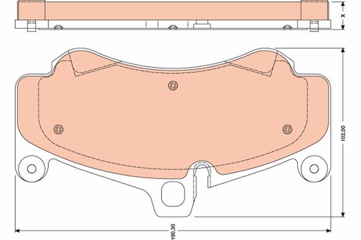 Brake Pad Set, disc brake GDB1779