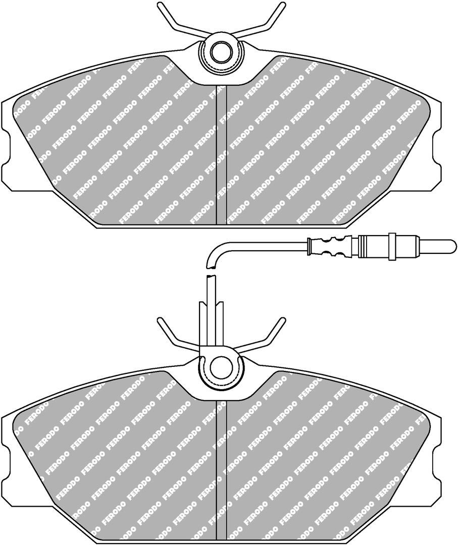 FERODO RACING FDS406 - Bremsbelagsatz, Scheibenbremse DS PERFORMANCE