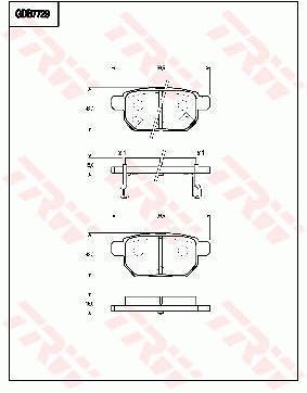 TRW DISC BRAKE PADS - TecDoc Only