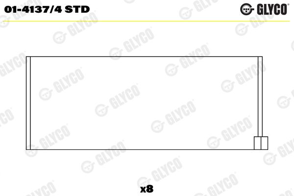 Connecting Rod Bearing 01-4137/4 STD