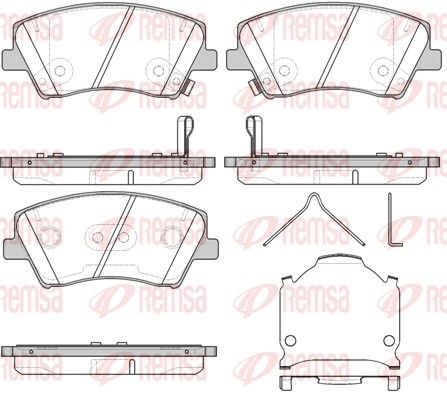 Brake Pad Set, disc brake 1412.04