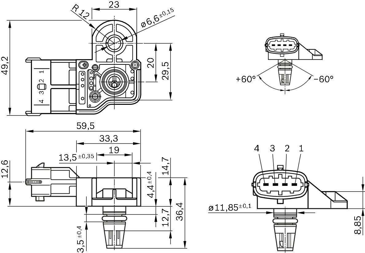 Sensor, Ladedruck
