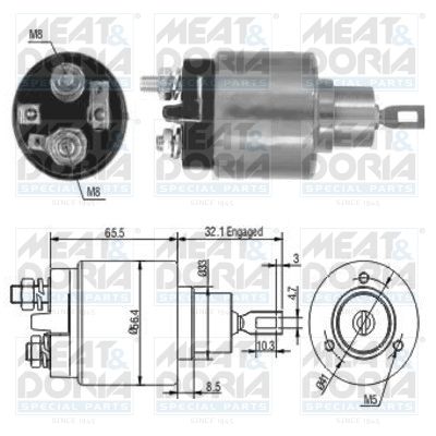 Solenoid Switch, starter 46002