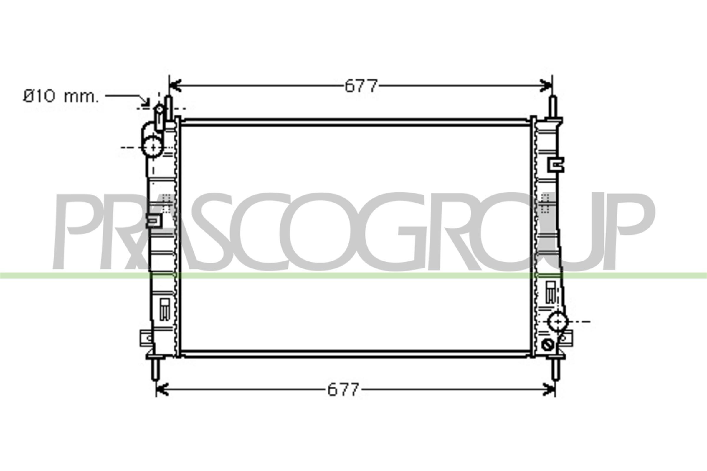 FD107R001 PRASCO AQ hűtő, motorhűtés