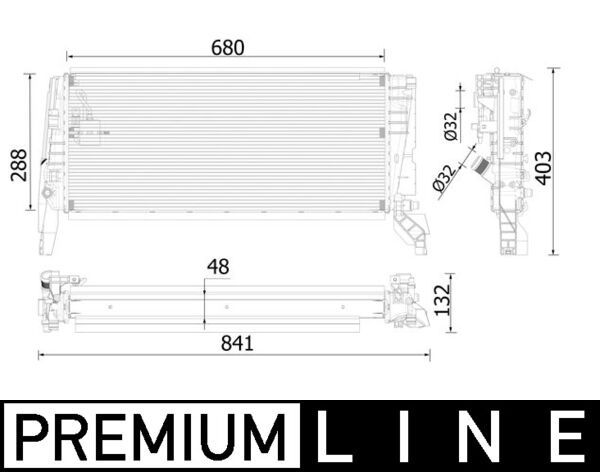 WG2183281 WILMINK GROUP hűtő, motorhűtés