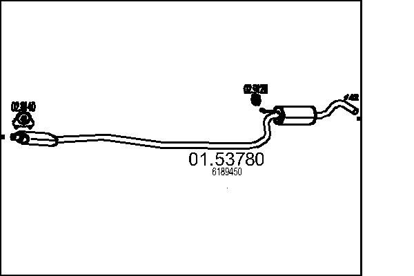 Mittelschalldämpfer