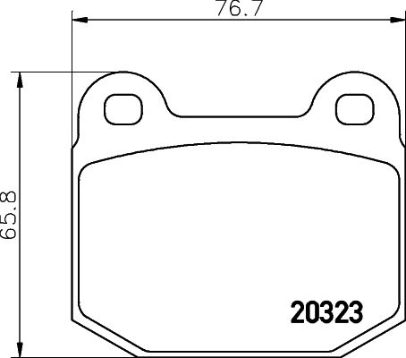 Комплект тормозных колодок, дисковый тормоз 8DB 355 009-061