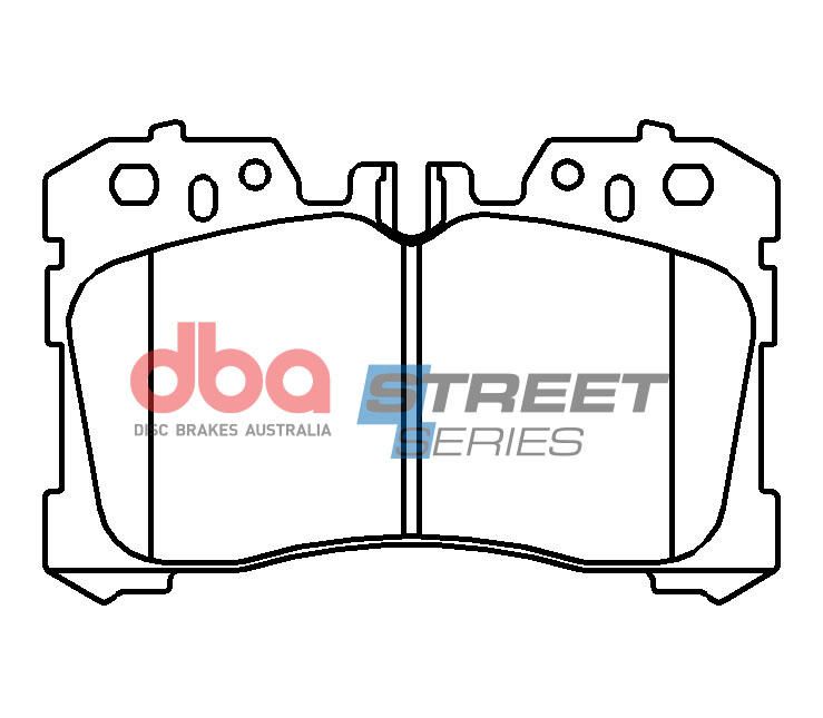 DBA SS STREET SERIES BRAKE PADS [  Lexus LS460 / LS600 -> F ] - TecDoc Only