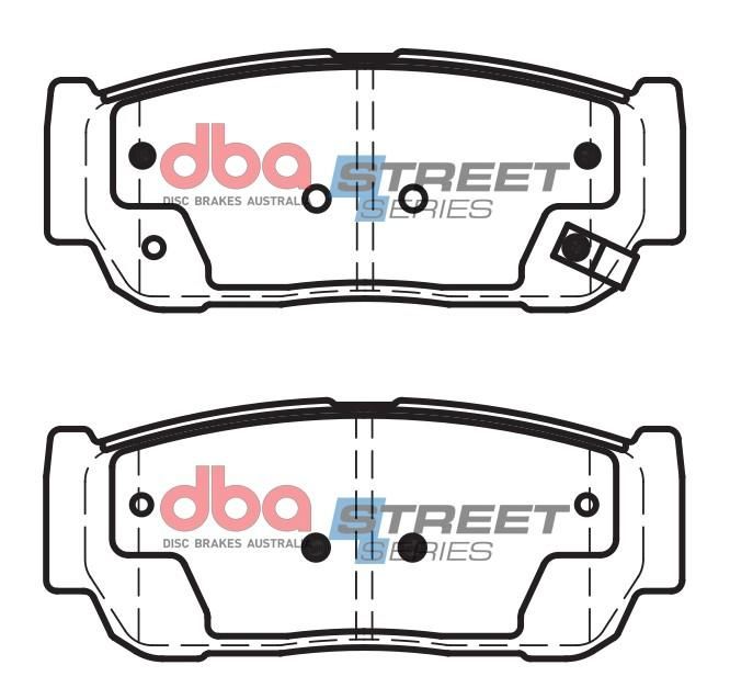 DBA SS STREET SERIES BRAKE PADS [ Ssangyong 2004 - 2012 R ] - TecDoc Only
