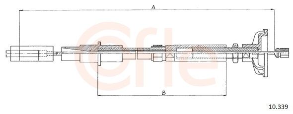 COFLE 10.339 - Seilzug, Kupplungsbet&auml;tigung