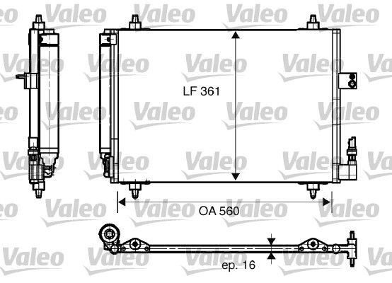 COND CITROEN C5 II, C6 - PEUGEOT 40  9900