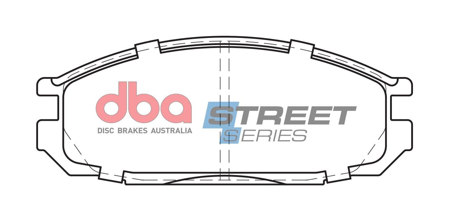 DBA SS STREET SERIES BRAKE PADS [ Ford & Nissan 1987-98 R ] - TecDoc Only