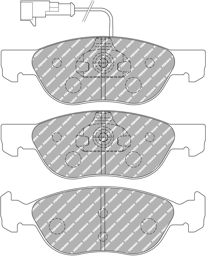 FERODO RACING FDS1056 - Bremsbelagsatz, Scheibenbremse DS PERFORMANCE