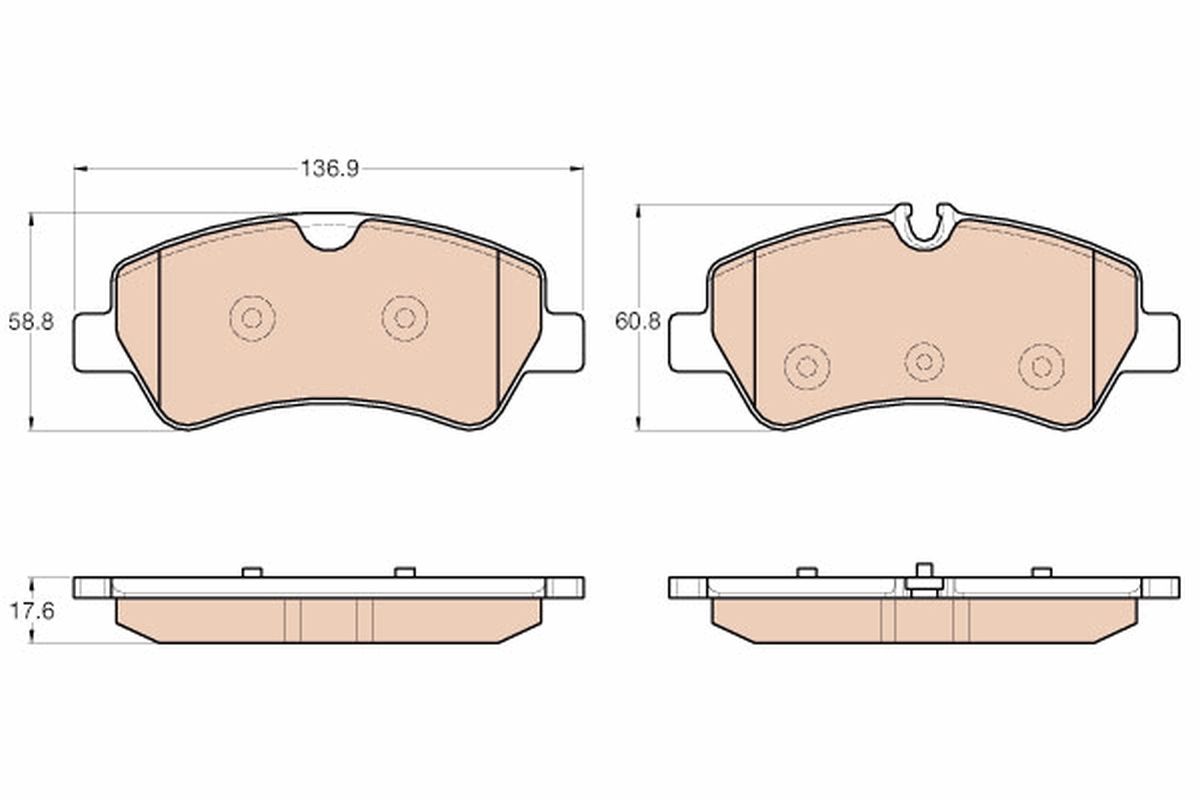 Brake Pad Set, disc brake GDB1968