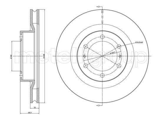 METELLI 23-1298C - Bremsscheibe