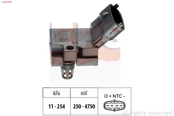 EPS 1.993.078 - Luftdrucksensor, Höhenanpassung
